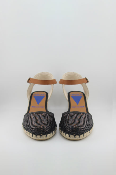 Verbenas Suede Espadrille Wedge Sandals